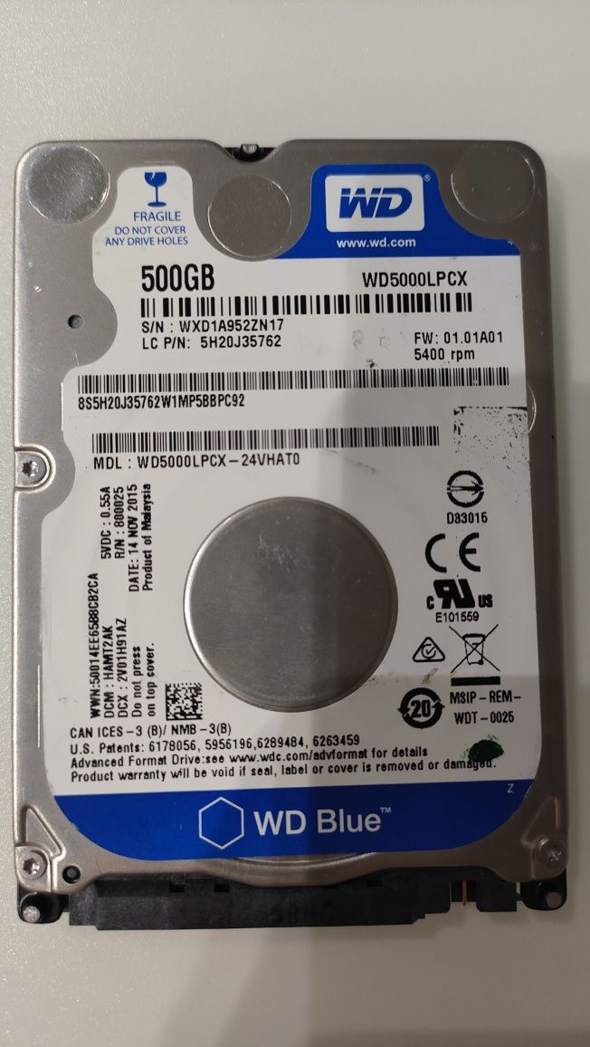 HDD Western Digital 500 Gb