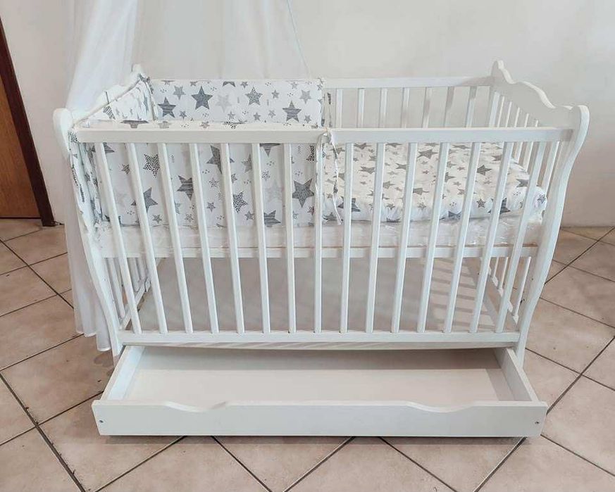 Łóżeczka z szufladą oraz polbarierką / tapczanik