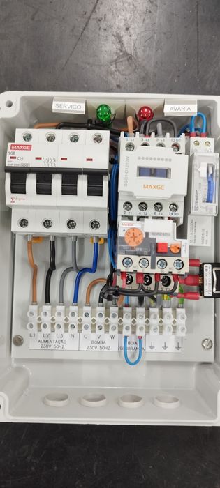 Quadro de piscina 230v/400v novo