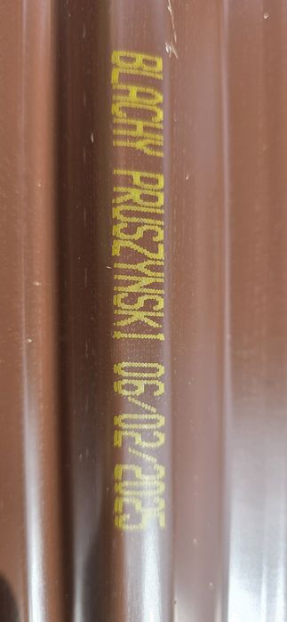Blacha dachowa T18 brąz.