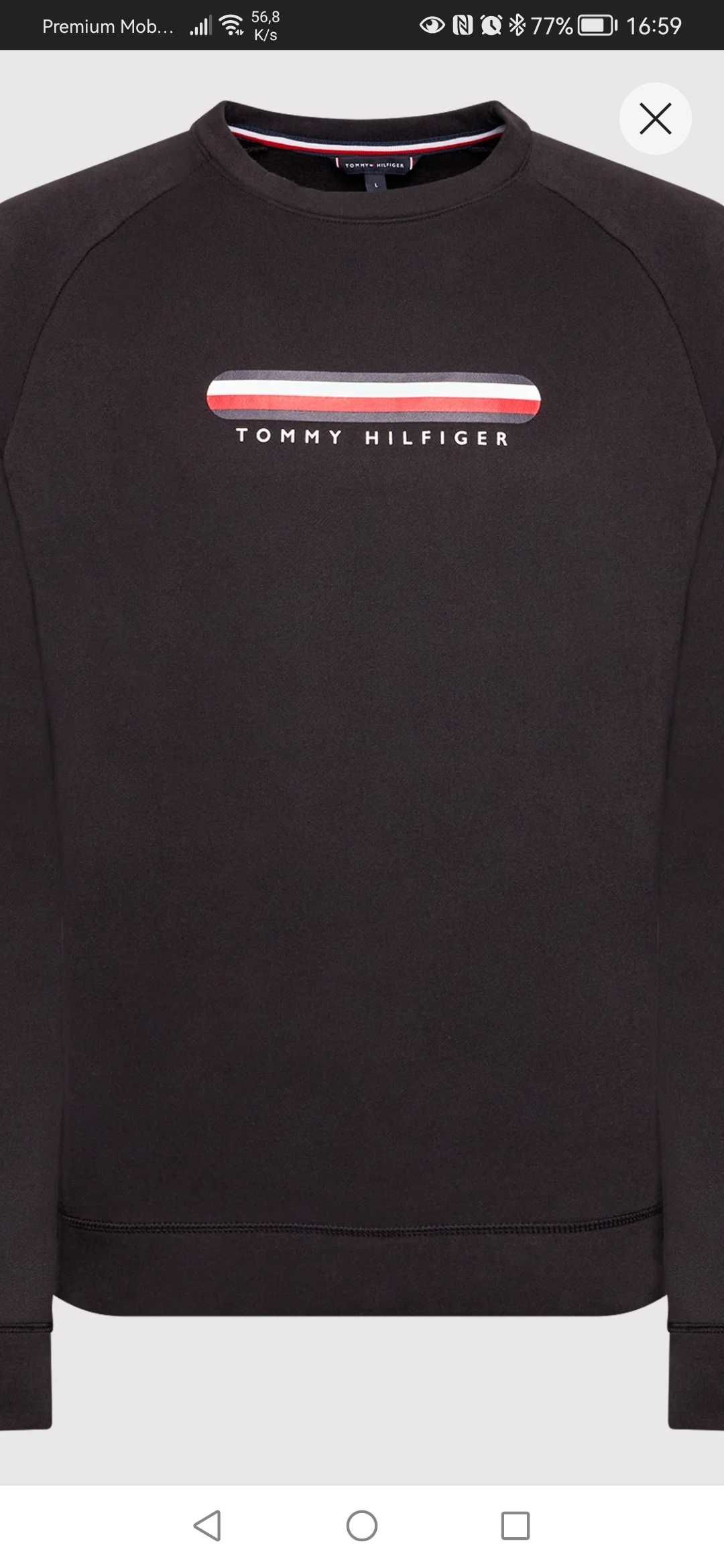 Bluza Męska Tommy Hilfiger XL / L. Bluza Track Top UM0UM02363 Czarny