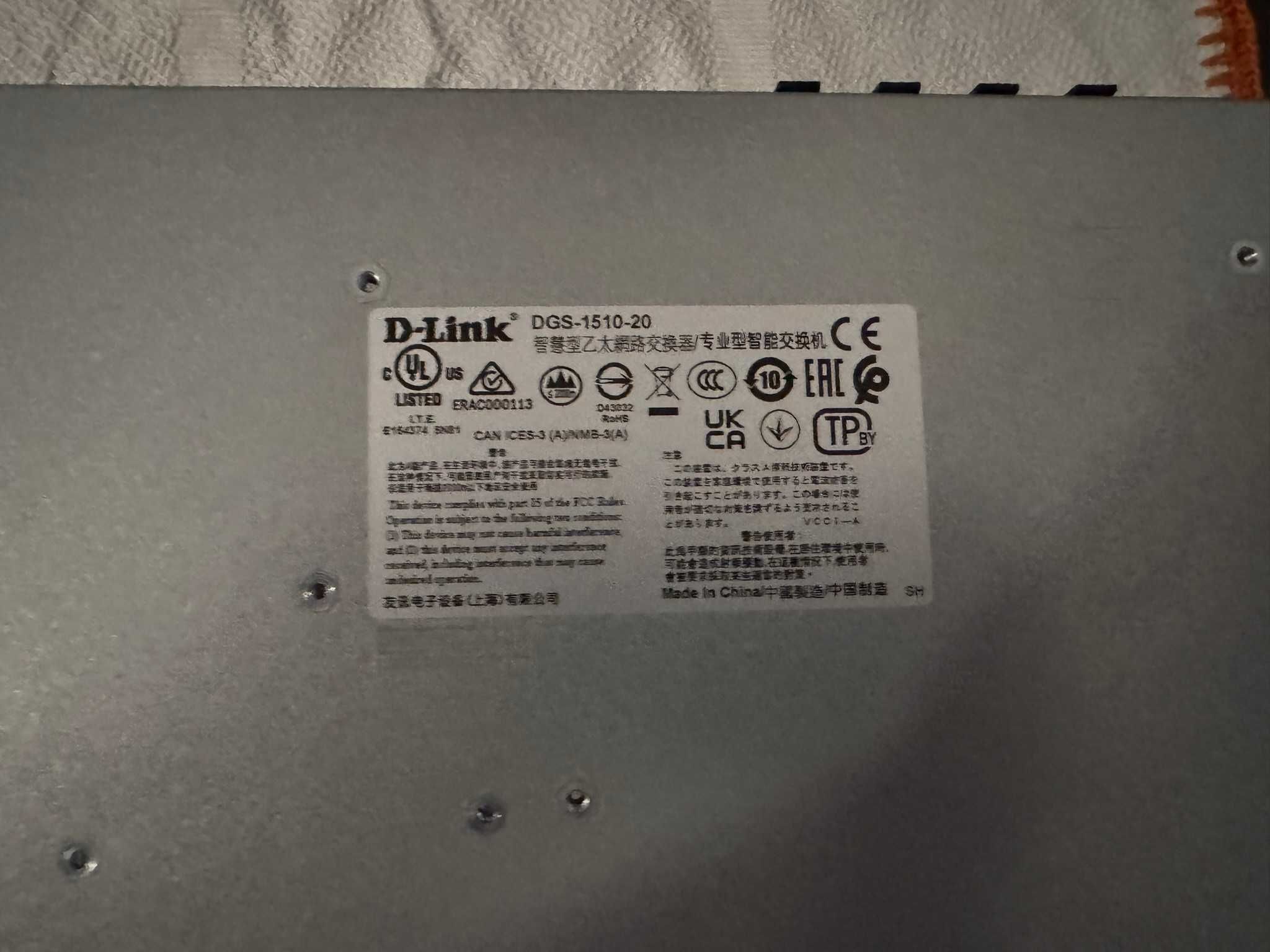 Switch D-Link DGS-1510-20 – 20 Portas Gigabit Managed