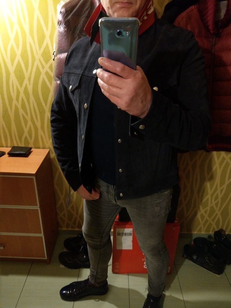 Kurtka męska ze skóry Hilfiger Collection.