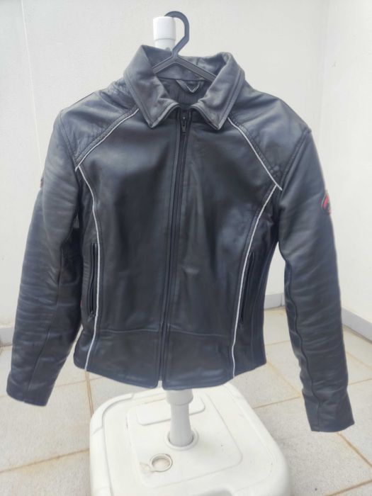 Casaco pele motard Senhora