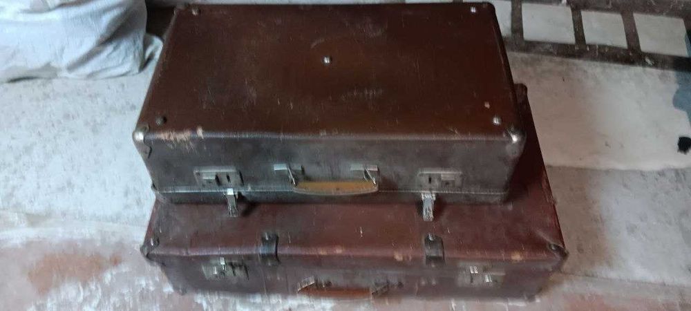 2 чемодана валіза ссср радянський винтаж старинные чемоданы
