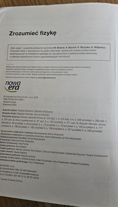 Zrozumieć fizykę. Zbiór zadań dla liceum ogólnokształcącego i techniku