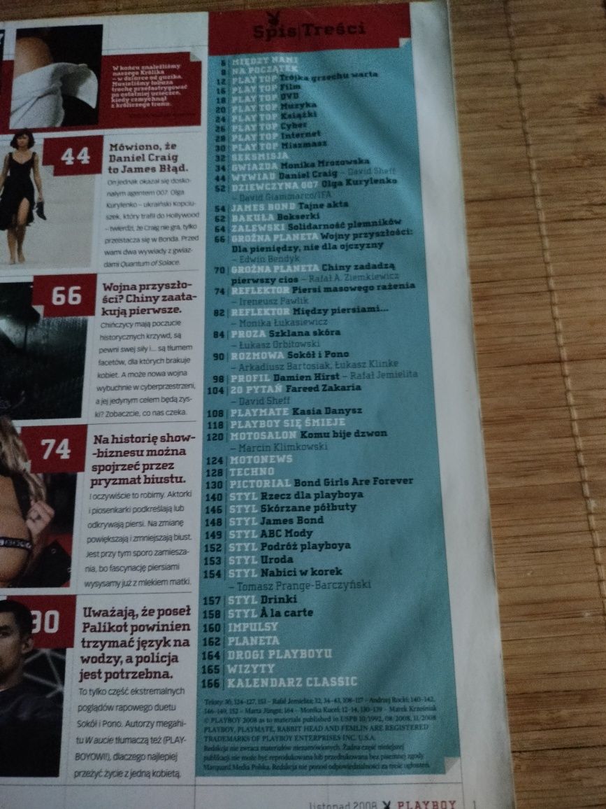 Magazyn Playboy listopad 2008 Monika Mrozowska