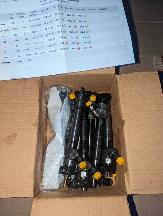 Форсунки Mercedes 2.2cdi om 611 Vito, Sprinter W210, W203