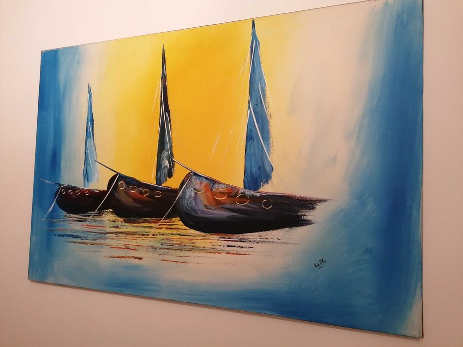 Pintura Original a Óleo/Pastel por Kello (Artista de Cabo Verde)