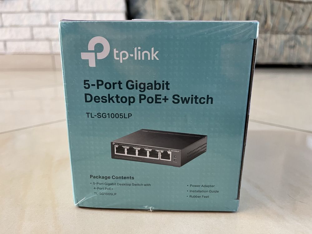 100% оригінальний повністю новий PoE-комутатор TP-Link TL-SG1005LP