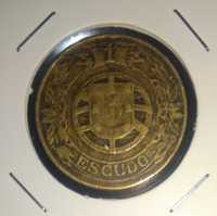 Moeda um escudo 1$00 de 1924 em bronze
