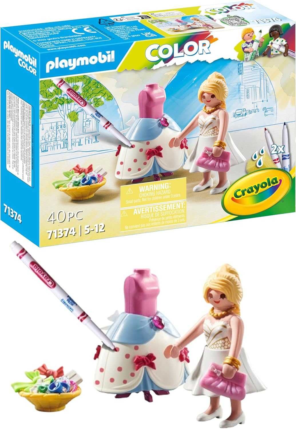 PLAYMOBIL Color 71374 Modna sukienka C164