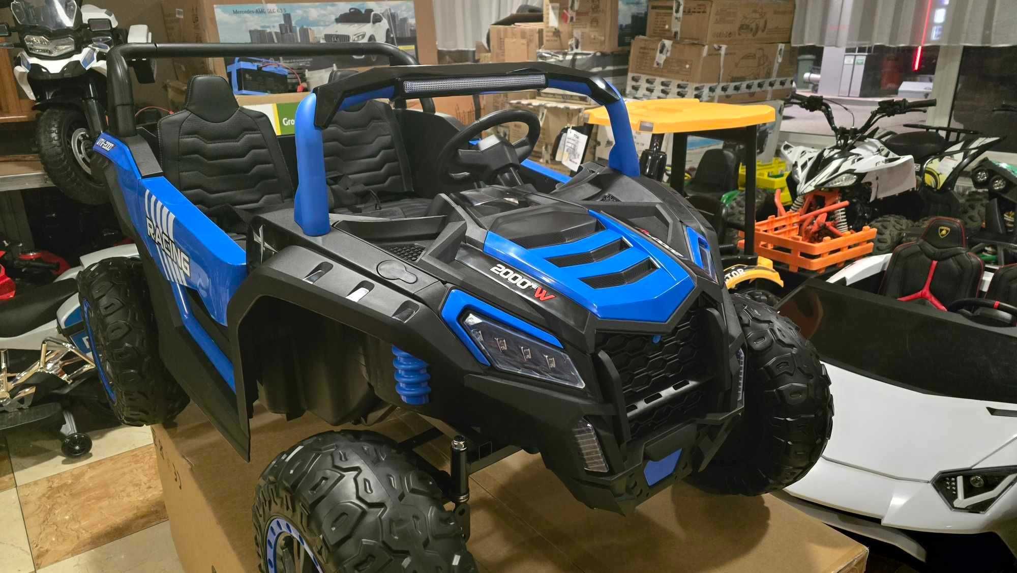 Wielki samochód na akumulator dla dzieci BUGGY RACING 4x200W 24V14Ah