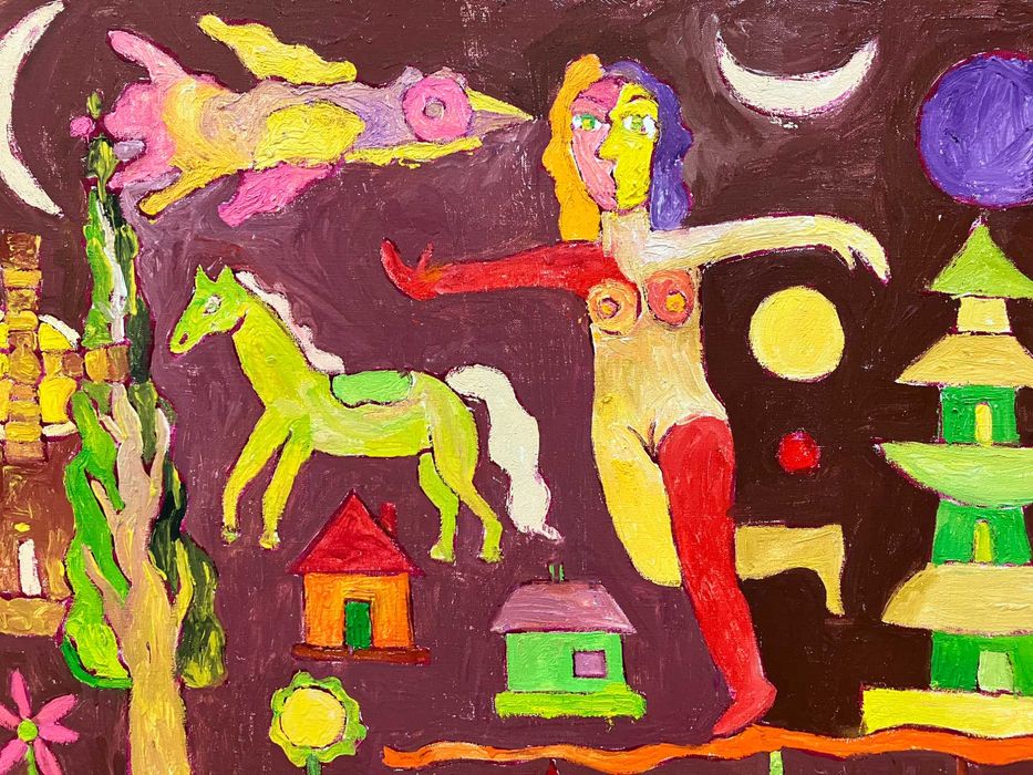 Авангард картина, абстракція 60 х 80 см, художник Бойко Петро