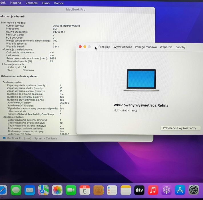 Apple Macbook Pro 15 Retina 3K 2880x1800 i7®™/AMD®R9™/16GB/512SSD/Hdmi
