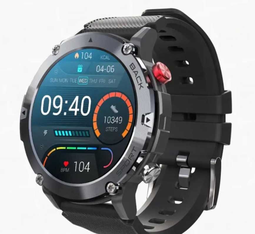 Чоловічий металевий смарт годинник Smart Watch GlobalWatch,