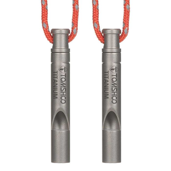 EDC Титановий свисток на шию Tomshoo брелок туристичний на шнурку