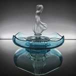 Ikebana szkło art déco Josef Inwald 1930r Hermanova