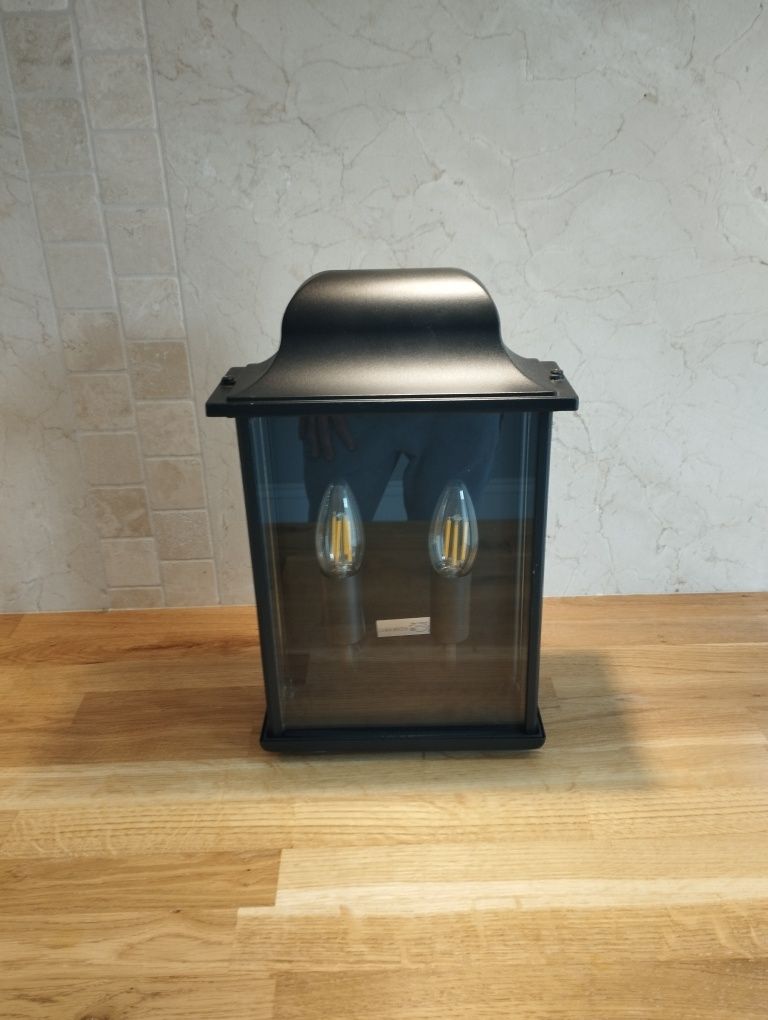 HOLLY czarna lampa mocnego  aluminium