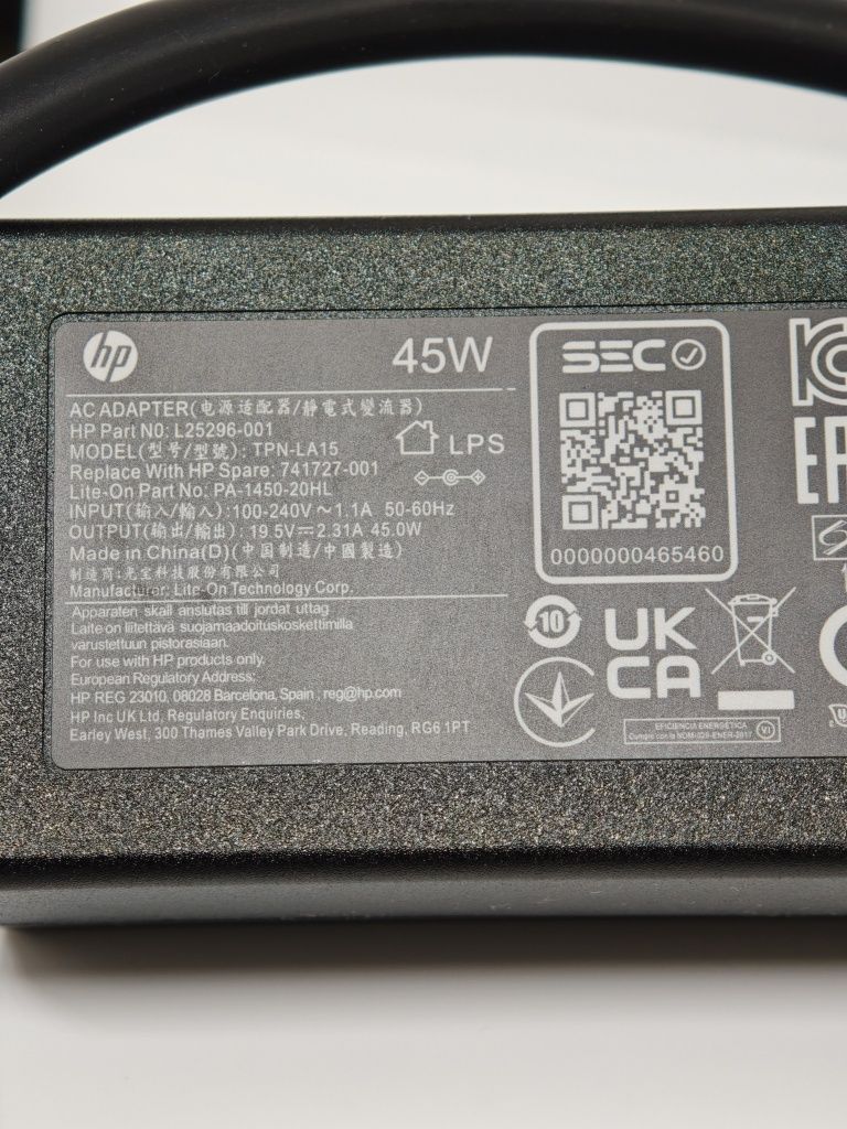 HP carregador 45w
