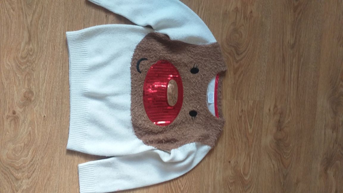 Sweter dla dziewczynki rozm z metki 110/116
