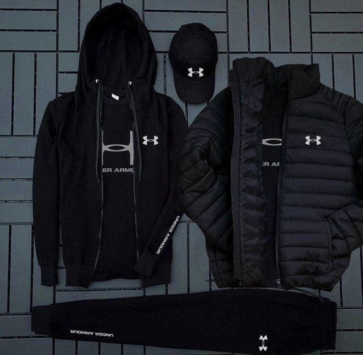 Under Armour костюм, футболка, кепка, куртка комплект 5в1 Андер кофта