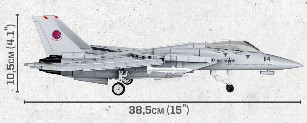 Klocki Cobi 5811A Samolot Myśliwiec F-14A Tomcat Top Gun 757 El.