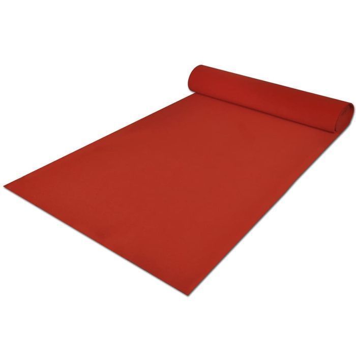 vidaXL Czerwony dywan 1 x 10 m, bardzo ciężki 400 g/m2