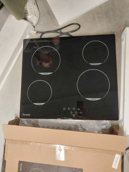 Topwish Płyta grzewcza ze szkła ceramicznego, Nowa