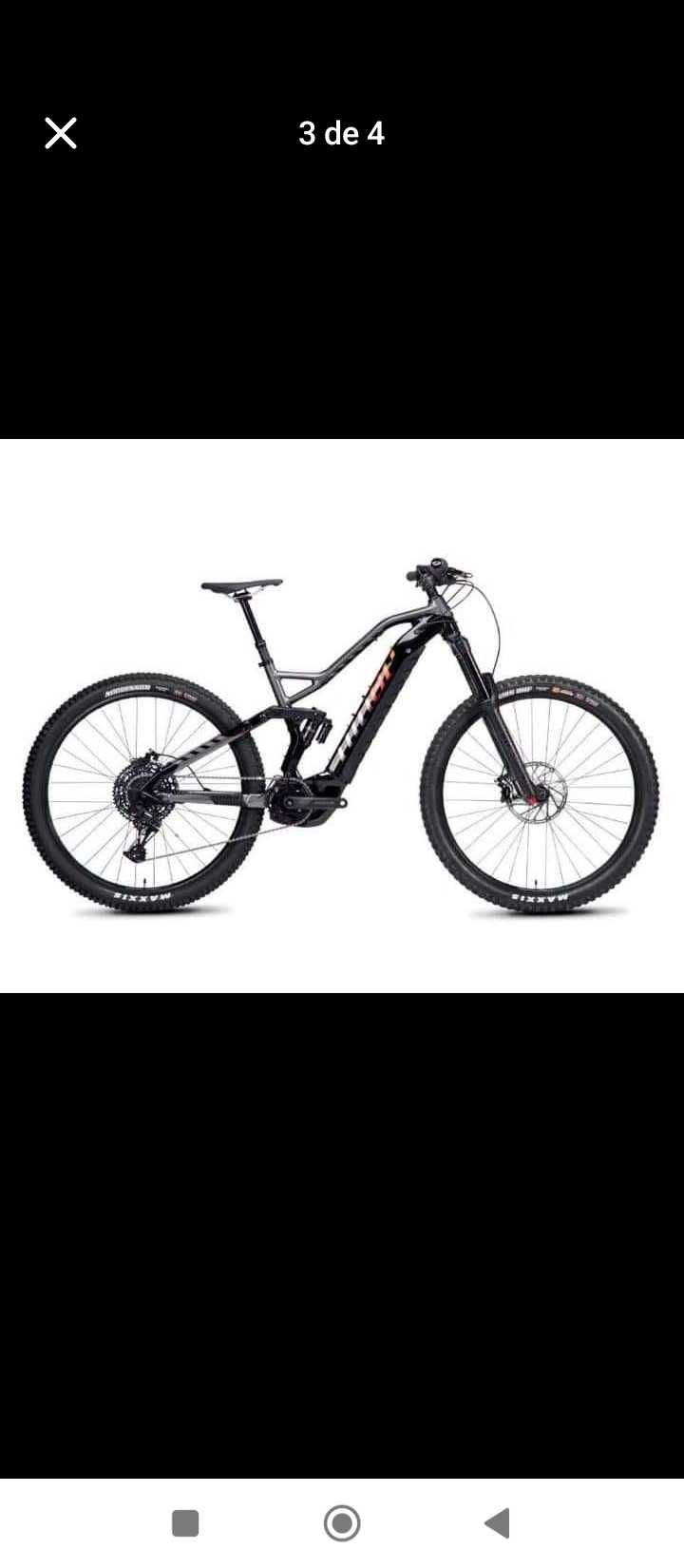 Bicicleta elétrica suspensão total