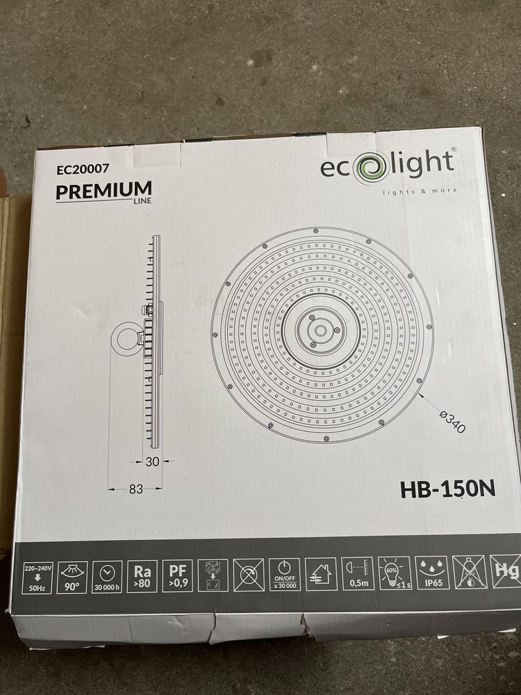 Lampa High Bay LED PREMIUM 150W 4000K 15000lm IP65