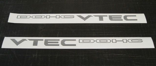 Autocolantes DohcVtec/SohcVtec Honda CivicVtec Crx Aerodeck 16 Valve