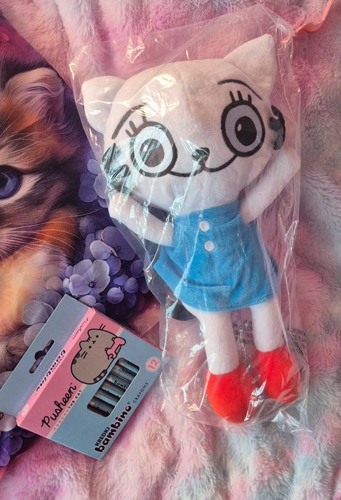 Duża oryginalna maskotka Kicia Kocia plus kredki bambino nowe