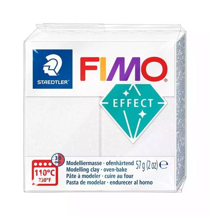 Masa termoutwardzalna Fimo Effect 57g biały. Staedtler