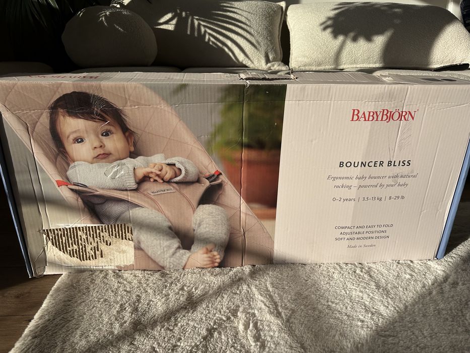 Leżaczek BABYBJORN Bouncer Bliss Mesh Antracyt