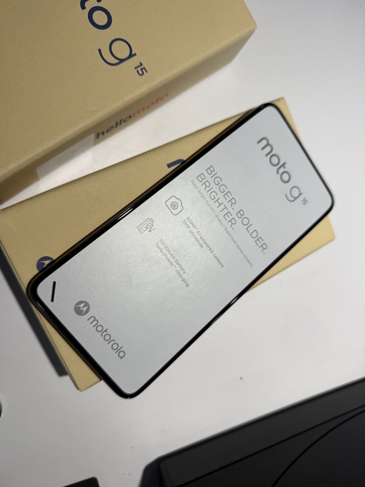 Motorola G15 Iguana Green nowy 24 miesiace gw OKSIKOM Tecza