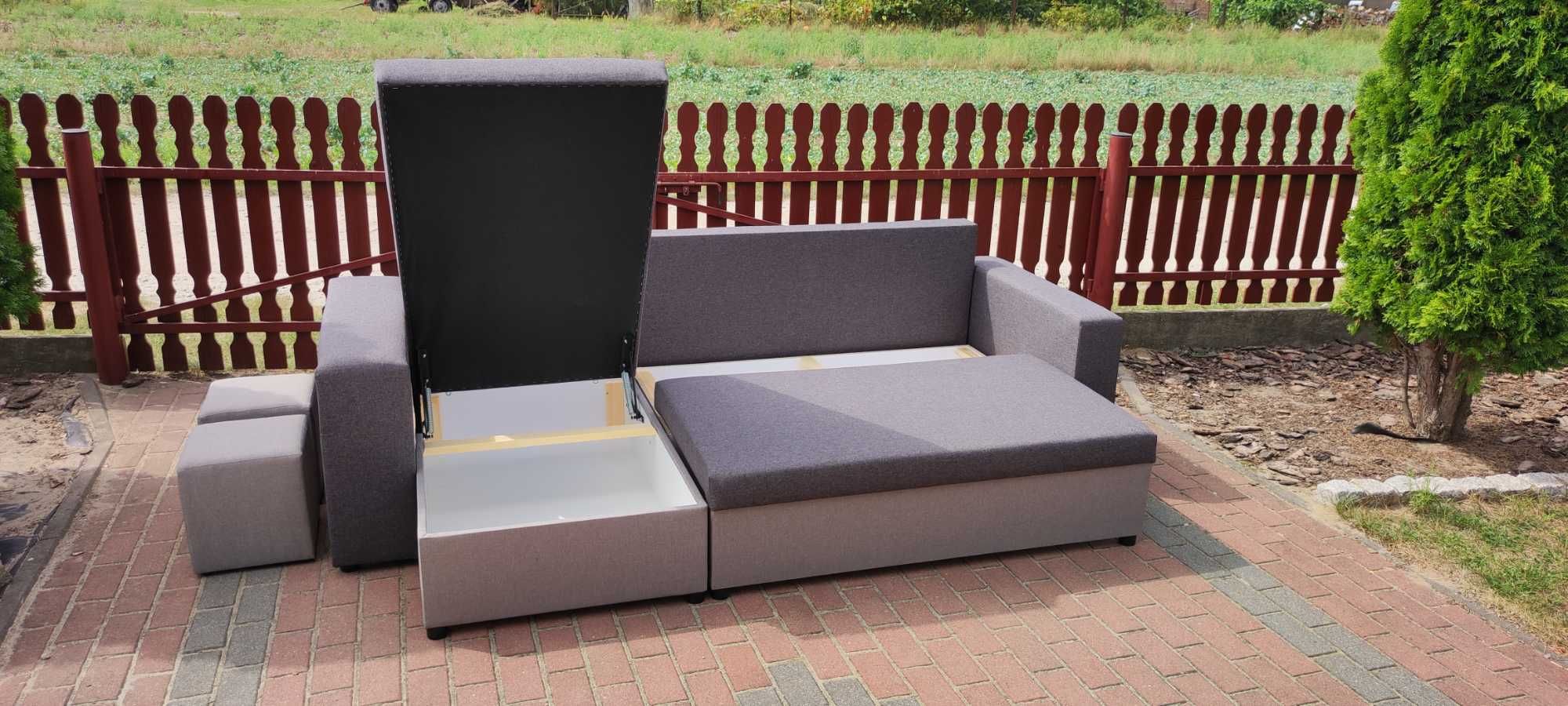 Sofa GRAND z pufami od producenta. Dowolna kolorystyka !