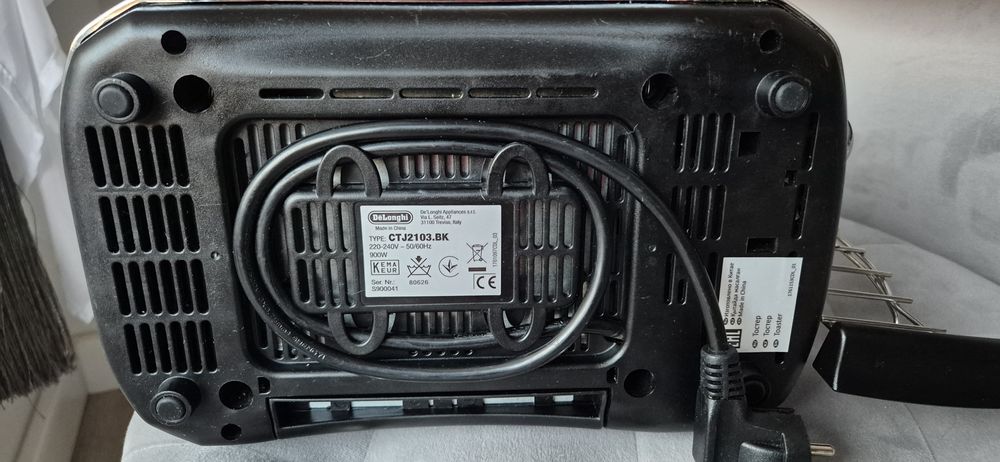 Toster Brillante DeLonghi czarny używany 100% sprawny home glamour