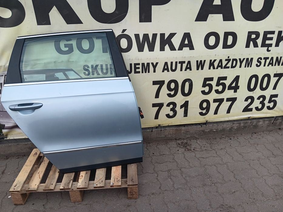 Vw passat b6 kombi drzwi prawy tył tylne prawe kompletne KPL zdrowe