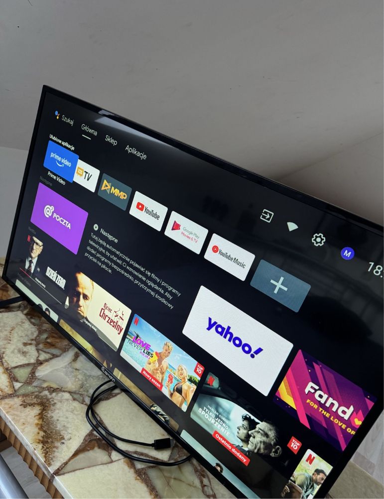Telewizor 43 cale android sklep play netflix