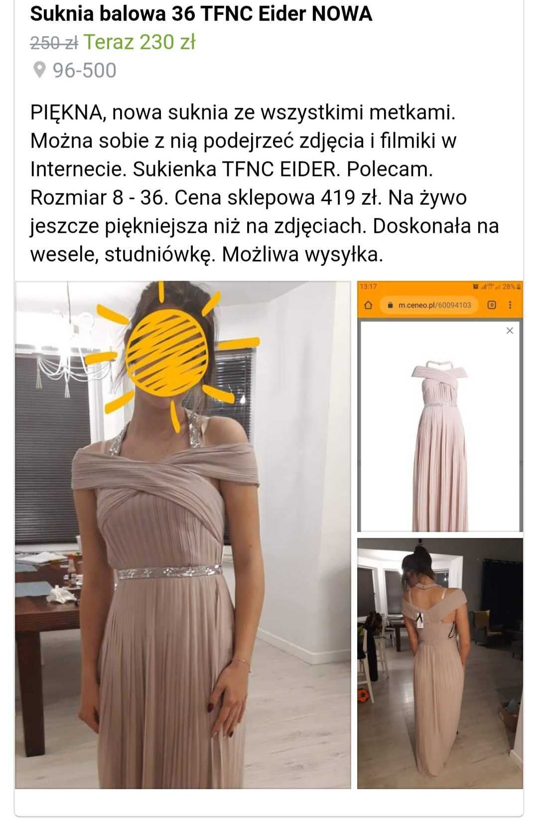 Sukienka na bal/studniówkę/wesele
