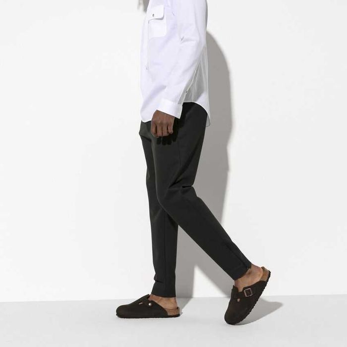 Сабо Birkenstock Boston Soft Footbed Suede Leather Mocha