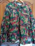 Casaco militar camuflado TAZ83 Alpenflage Exército Suíço M83