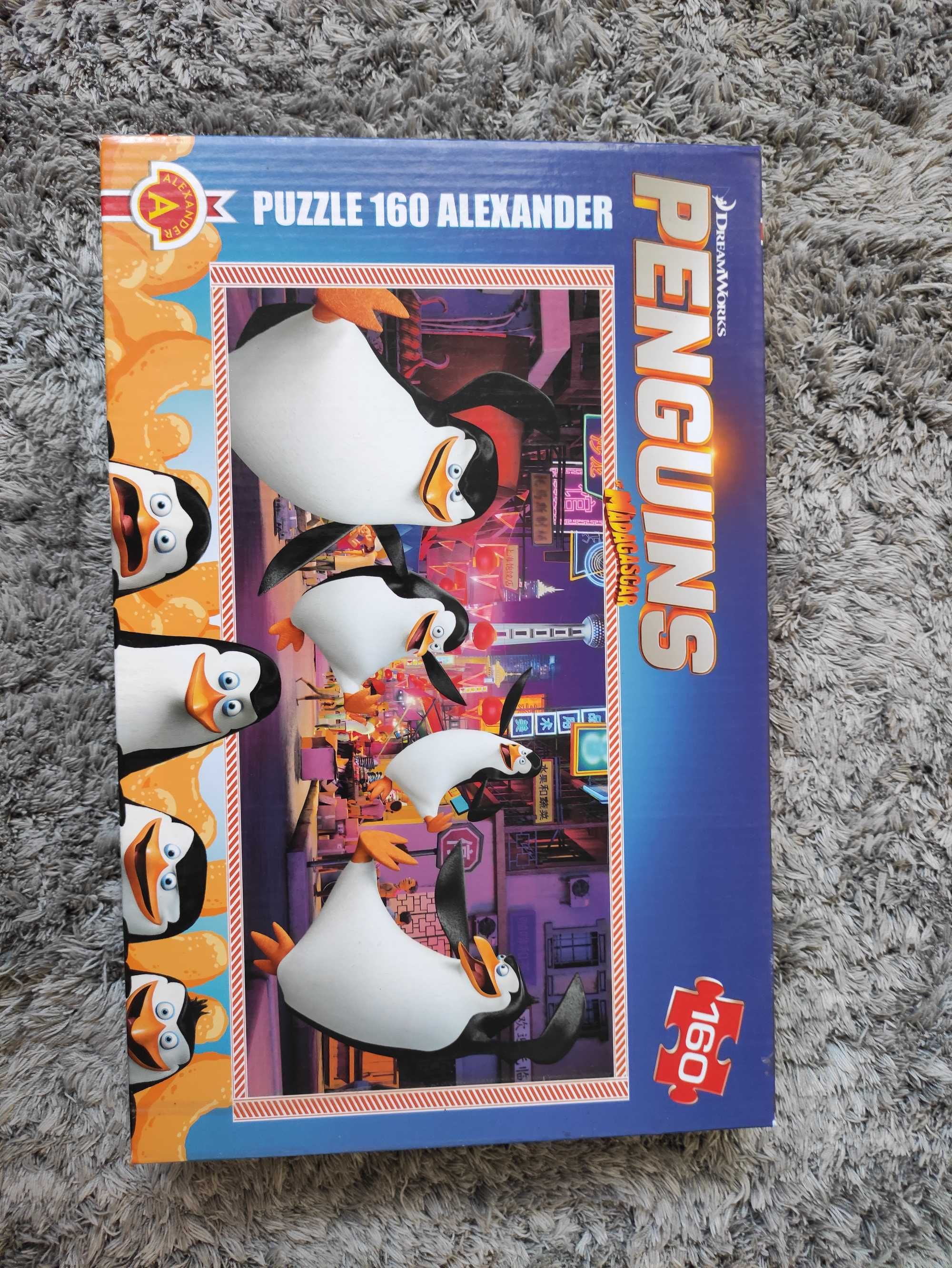 Puzzle 160szt z bajki Pingwiny