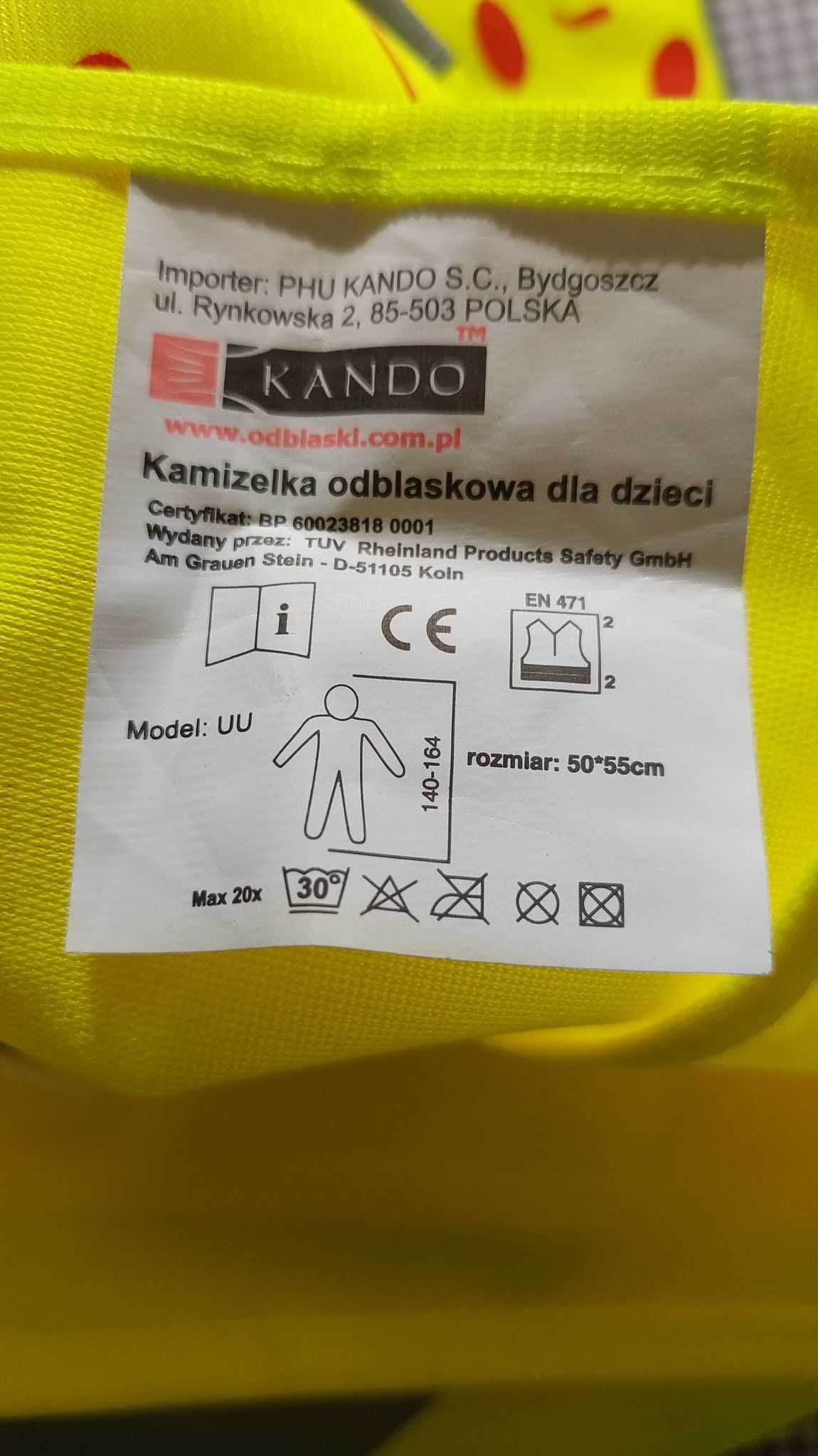 Kamizelka odblaskowa dorośli, dzieci