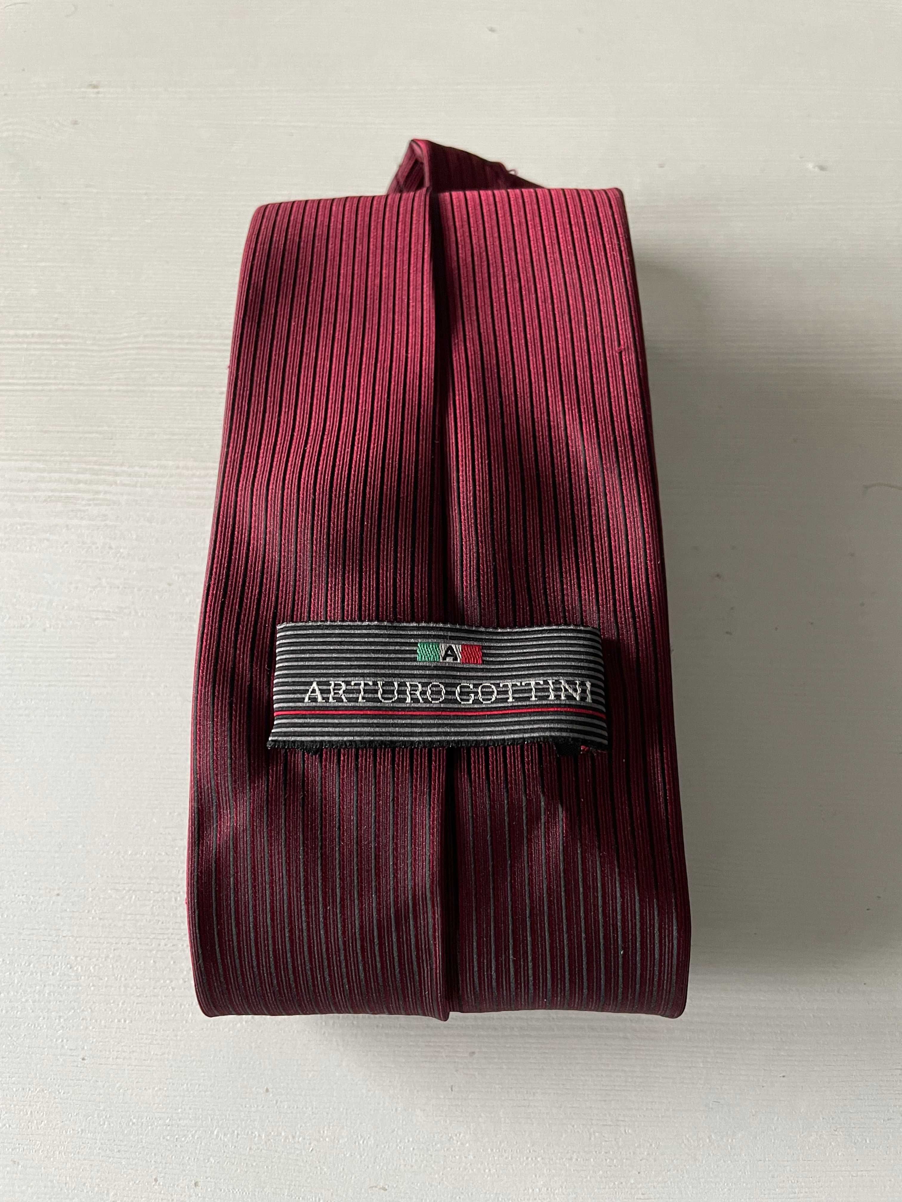 Krawat włoski Arturo Cottini - rozmiar standardowy