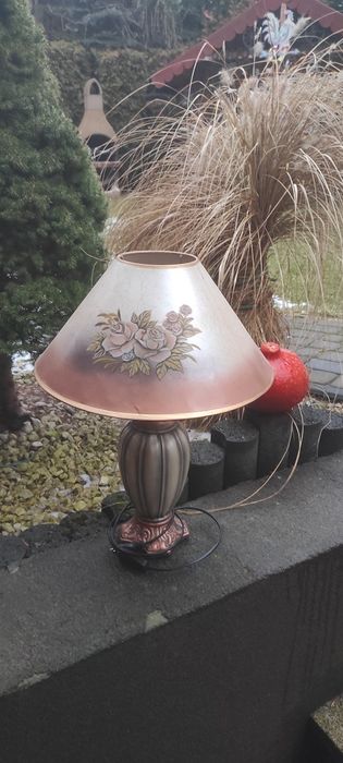 Lampa porcelanowa vintage PRL