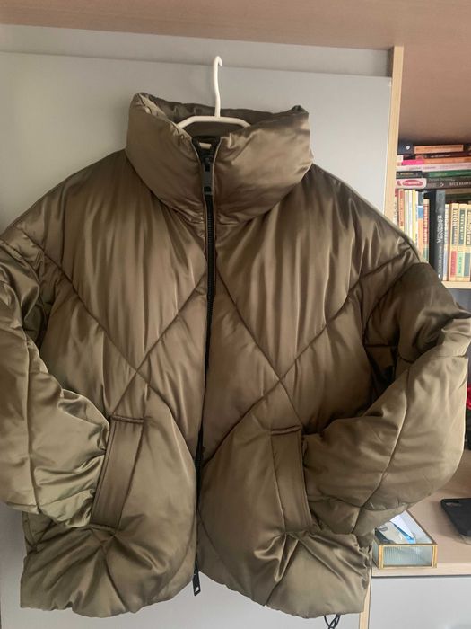 Massimo Dutti стильный пуховик(пуффер) свободного кроя