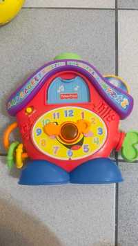 Zabawka edukacyjna zegar budzik a kuku Fisher Price