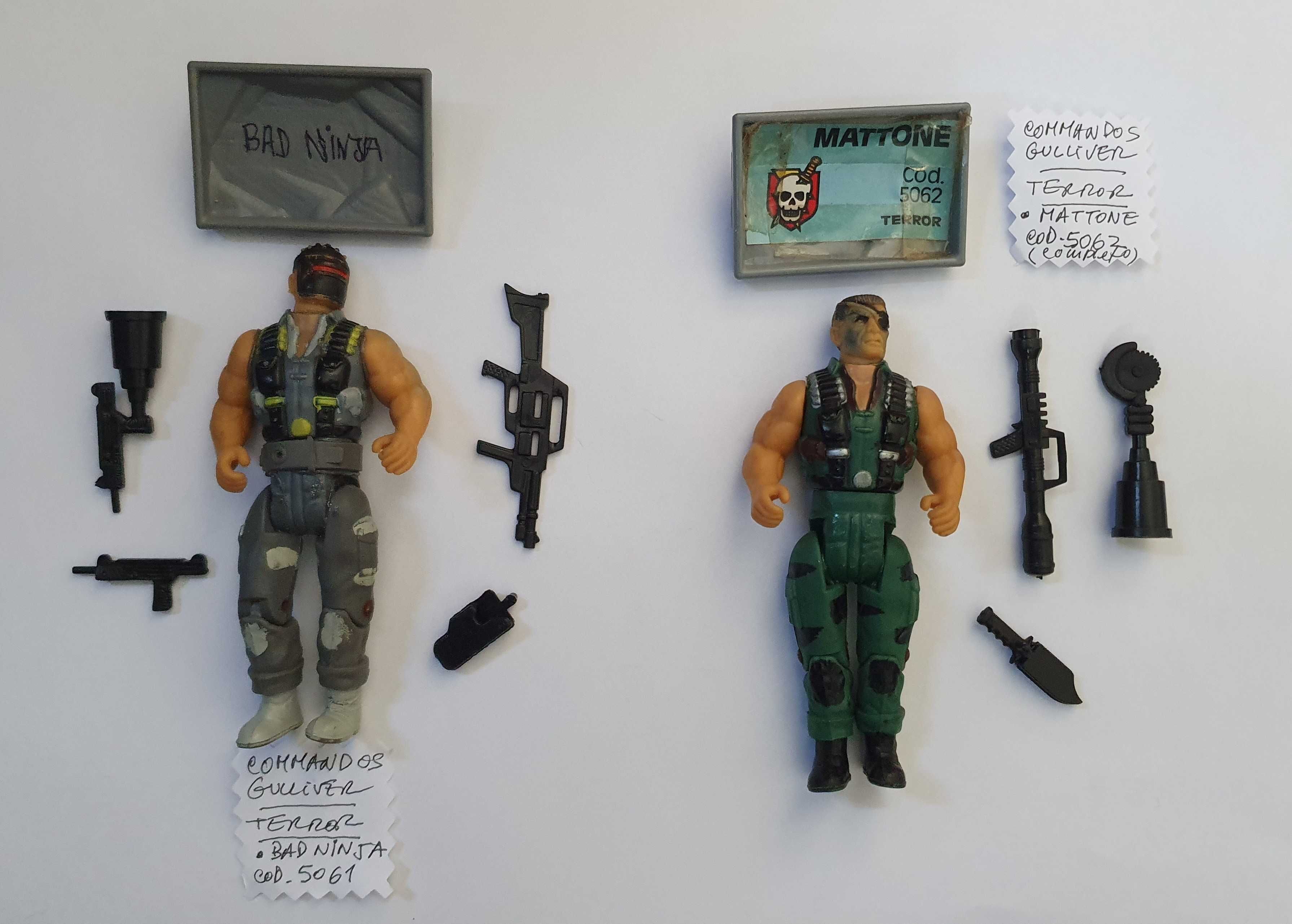 Figuras SOS Comandos Contra o Terror - Gulliver Toys, FANABRI, Anos 80